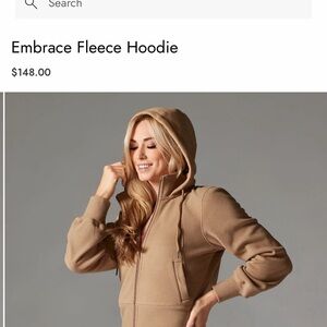 Embrace Women's Tan Fleece Hoodie